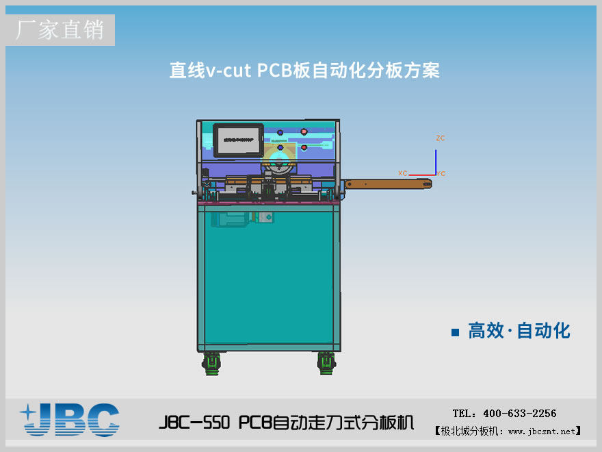 极北城全自动走刀式PCB分板机设计图